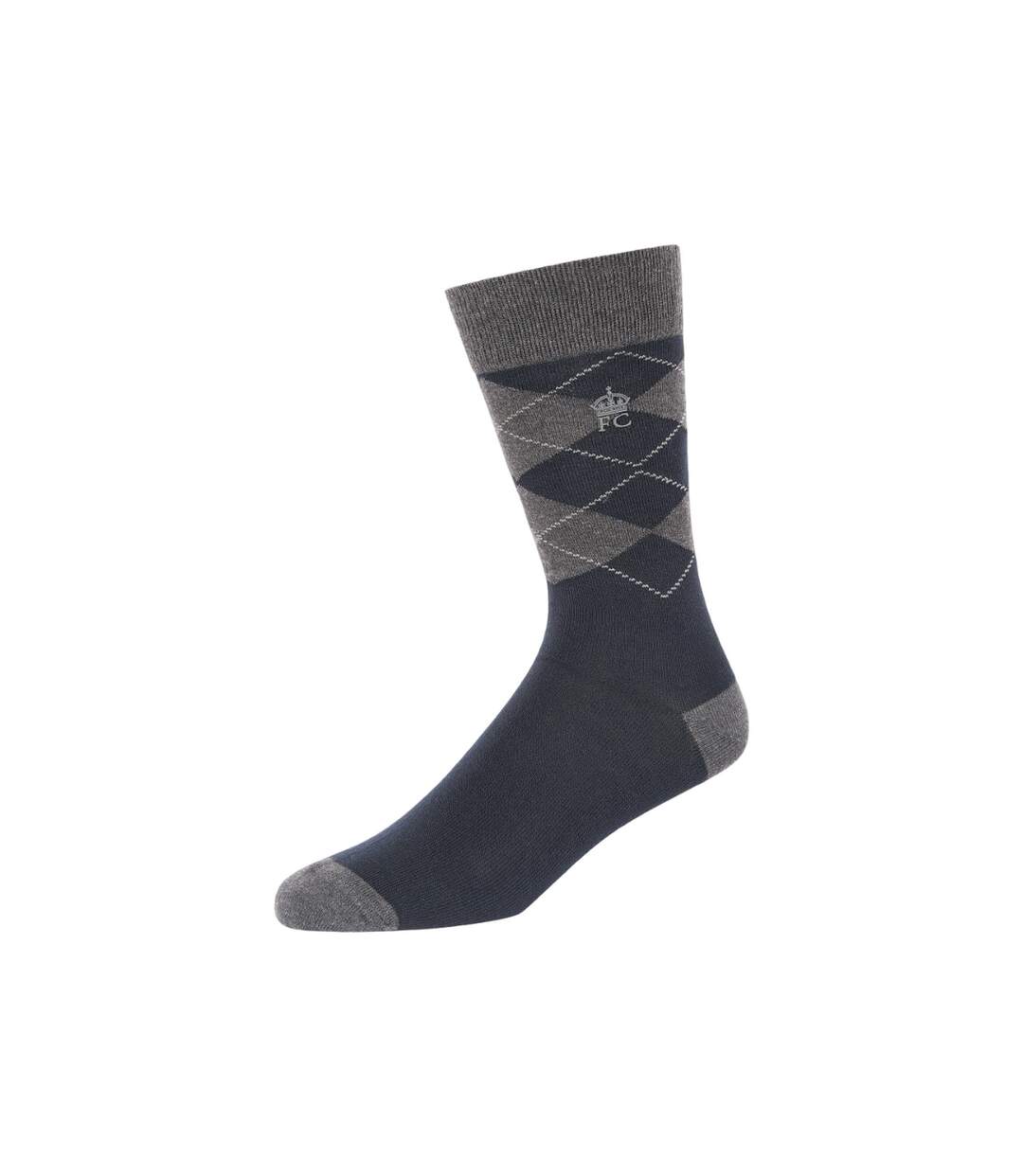 Chaussettes adulte bleu mer / charbon French Connection