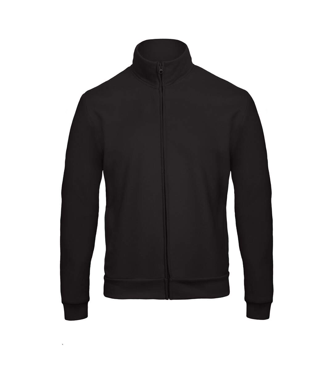 Veste sweat-shirt adulte unisexe noir B&C ID.206 50/50-1