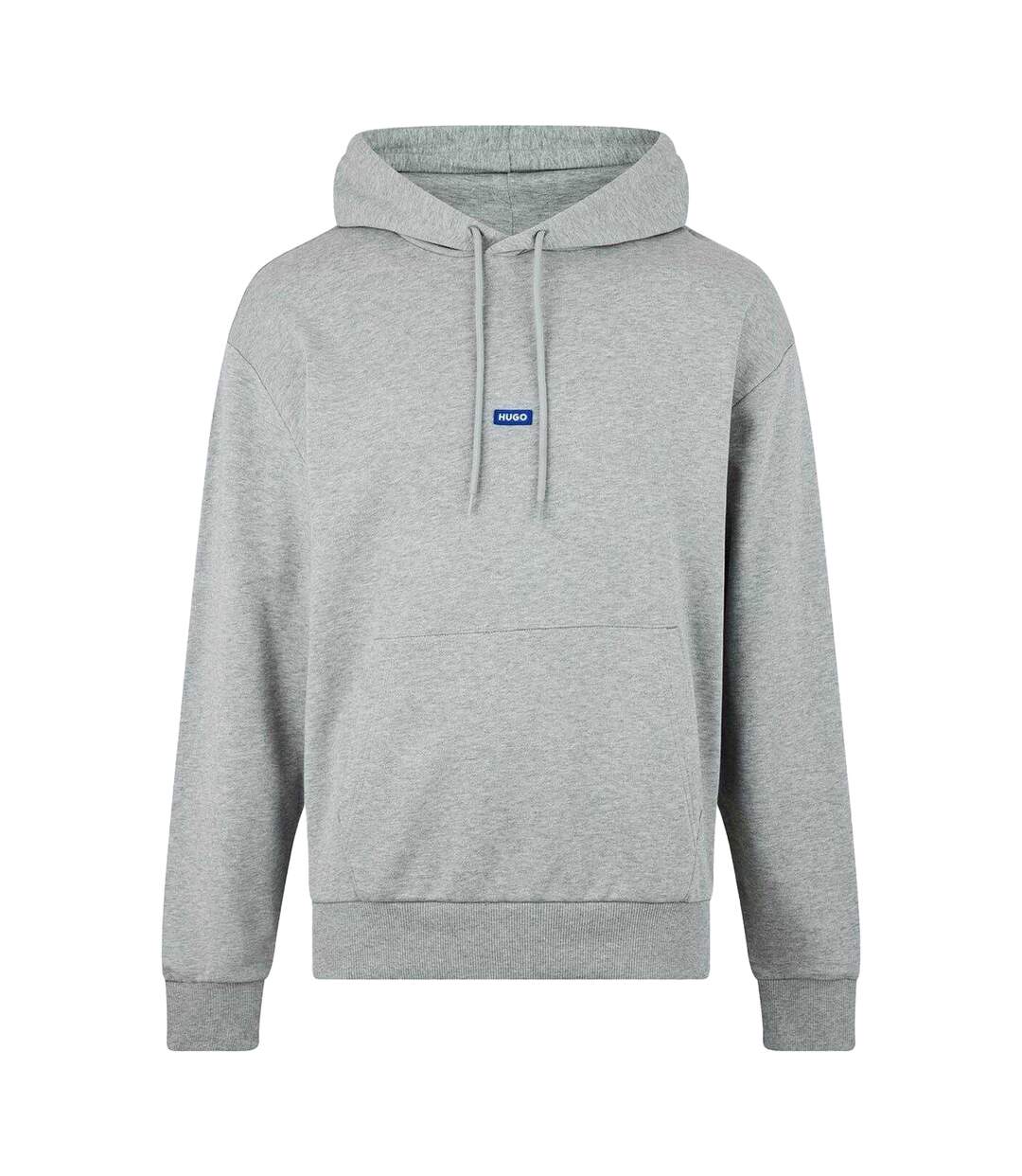 Mens Logo Hoodie Grey Marl Hugo-1