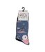 Wild Feet - 3 Paires Chaussettes Fantaisie Humour Femme Animaux Coton Couleur-2