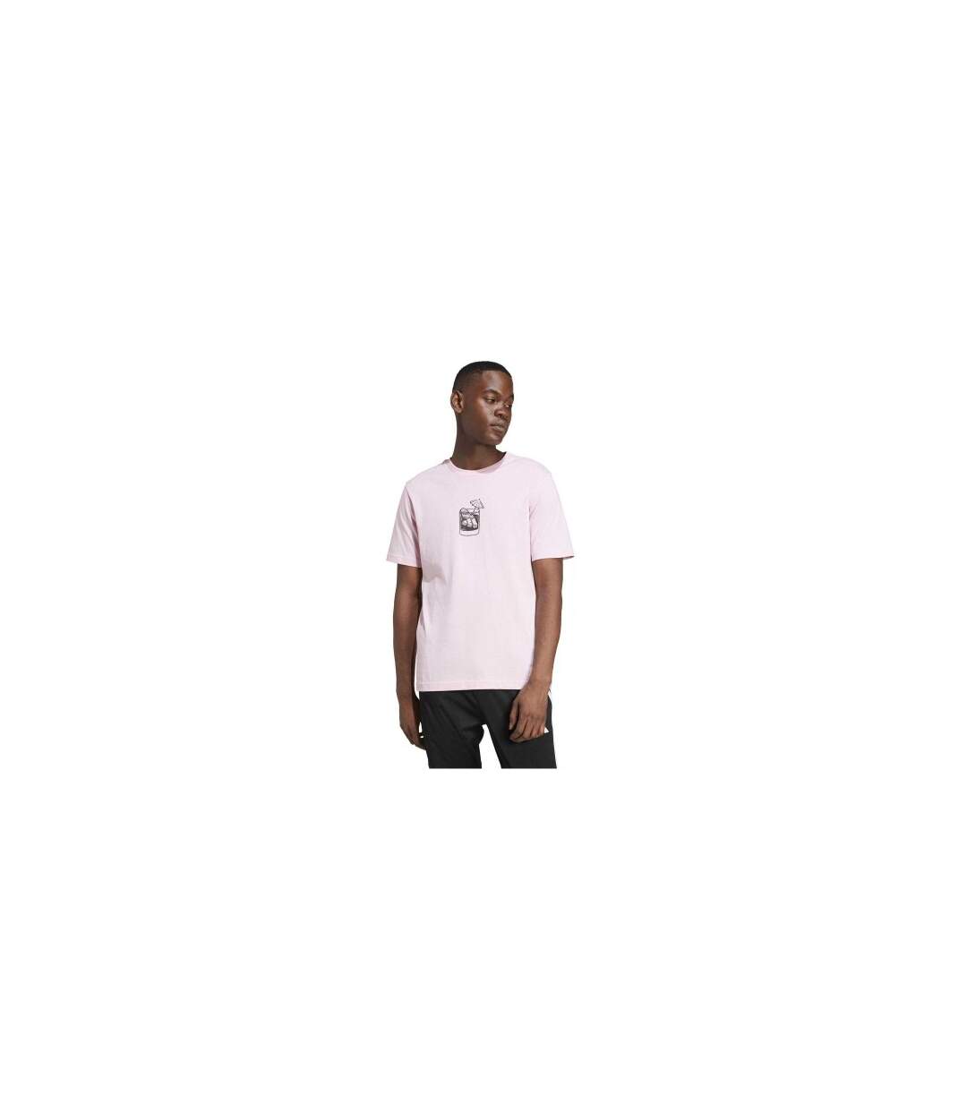 T-shirt Motif/style Cocktail Homme Rose Adidas-1