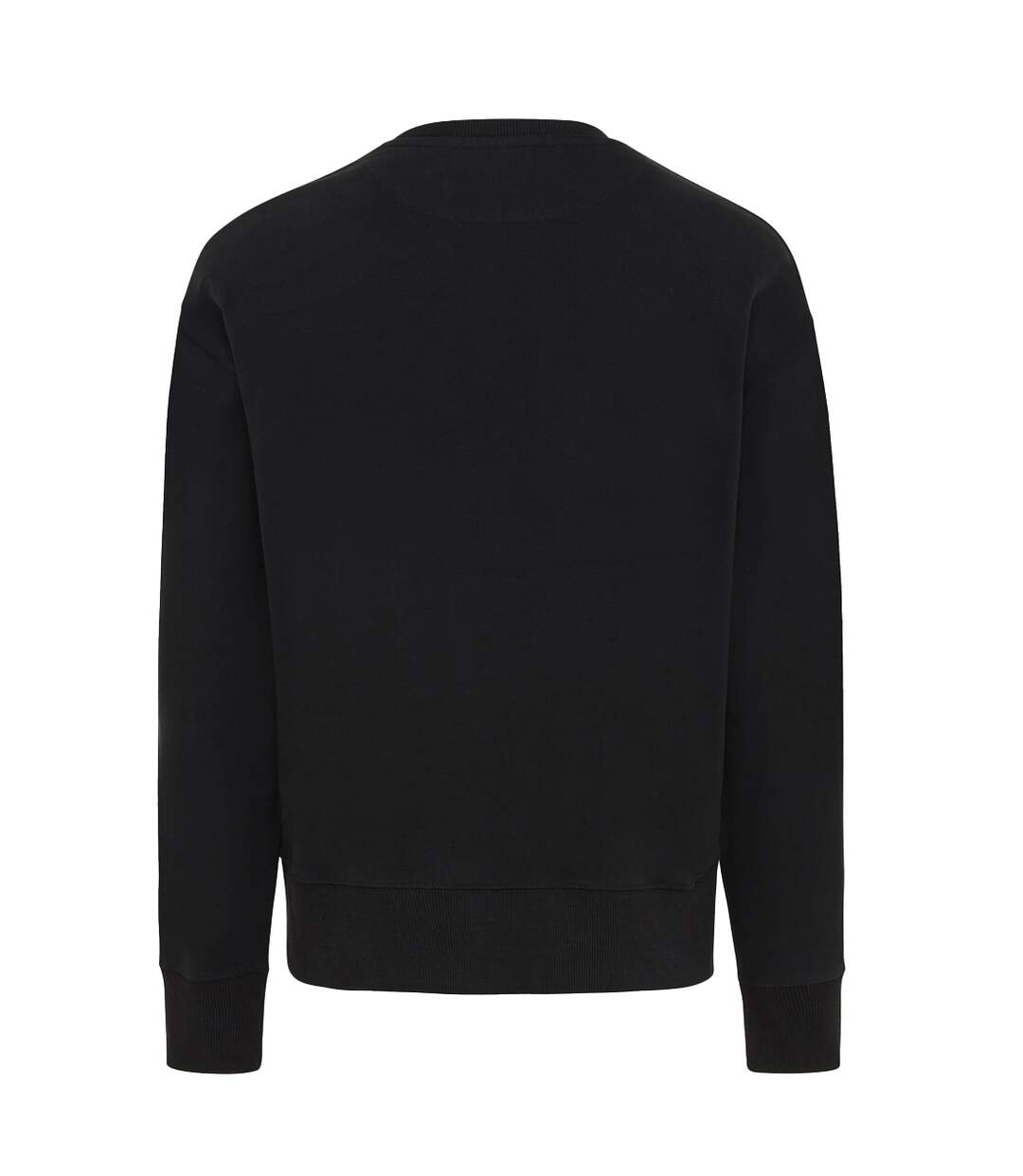Unisex adult kruger recycled cotton crew neck relaxed fit sweatshirt black Iqoniq-2
