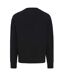 Unisex adult kruger recycled cotton crew neck relaxed fit sweatshirt black Iqoniq-2