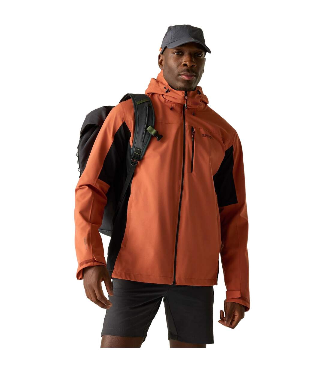 Mens Birchdale Ii Waterproof Jacket Brick Black Regatta-1