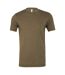 Canvas Mens Triblend Crew Neck Plain Short Sleeve T-Shirt (Olive Triblend) - UTBC2596