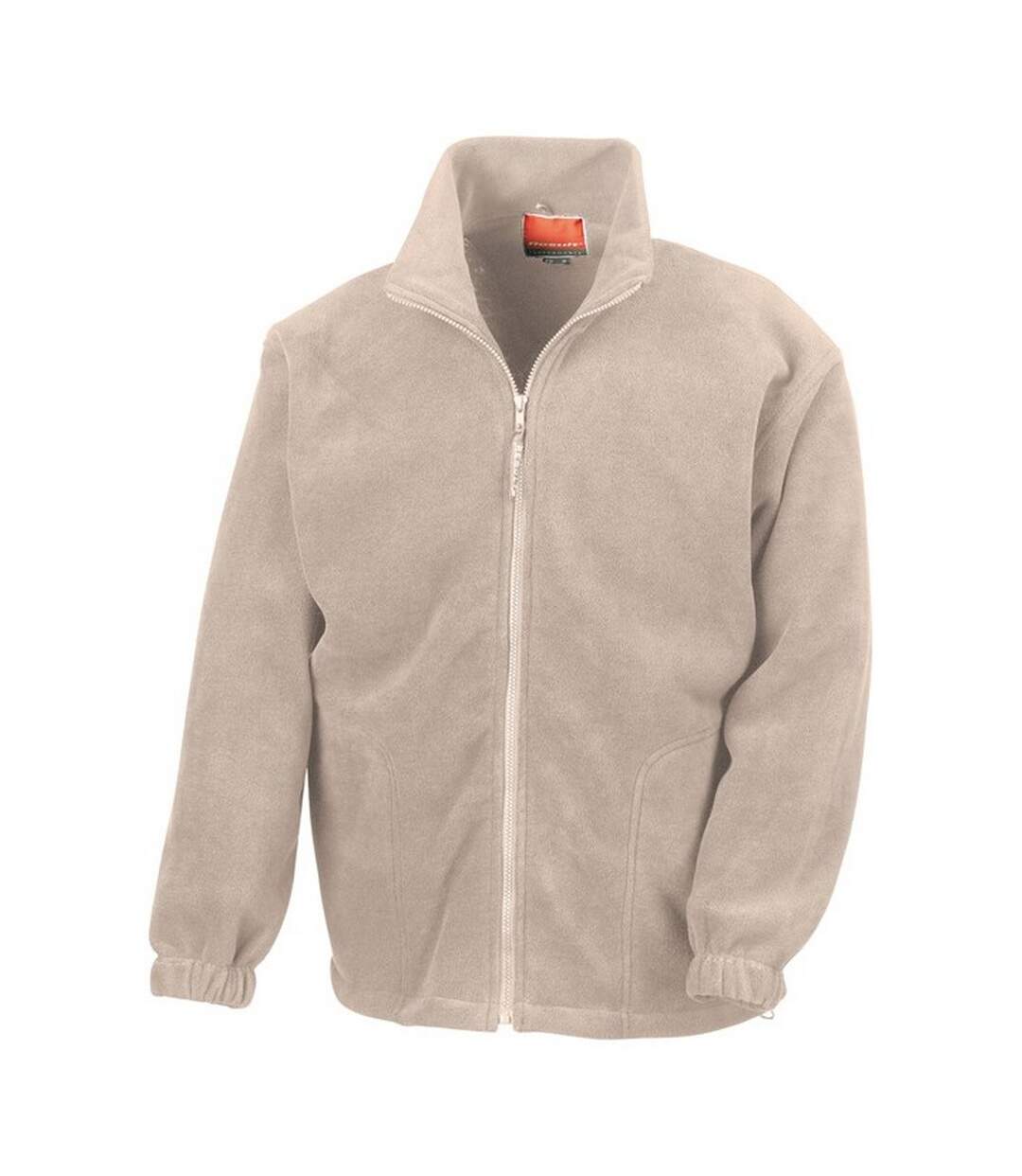 Unisex adult polartherm fleece jacket natural Result-1