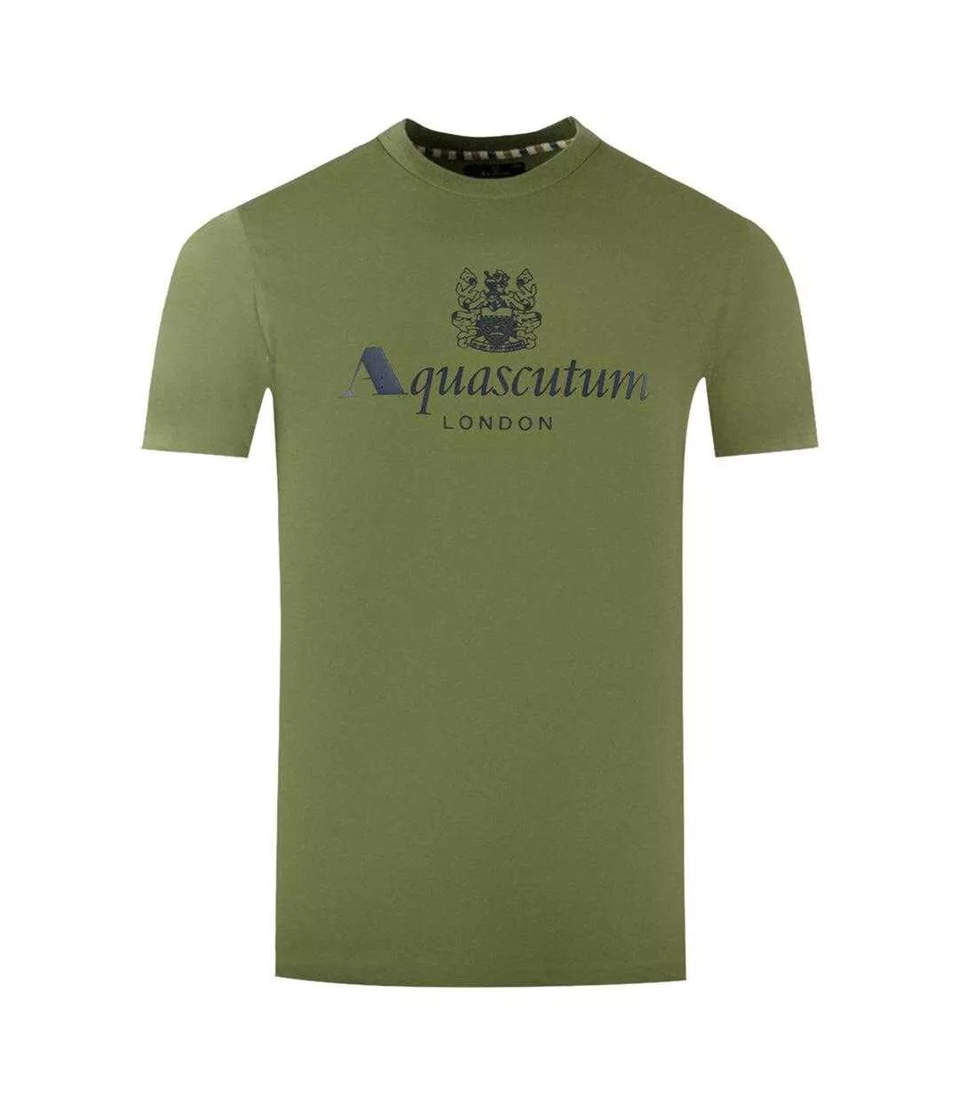 T-shirt Motif Logo London Aldis Homme Vert Aquascutum-1