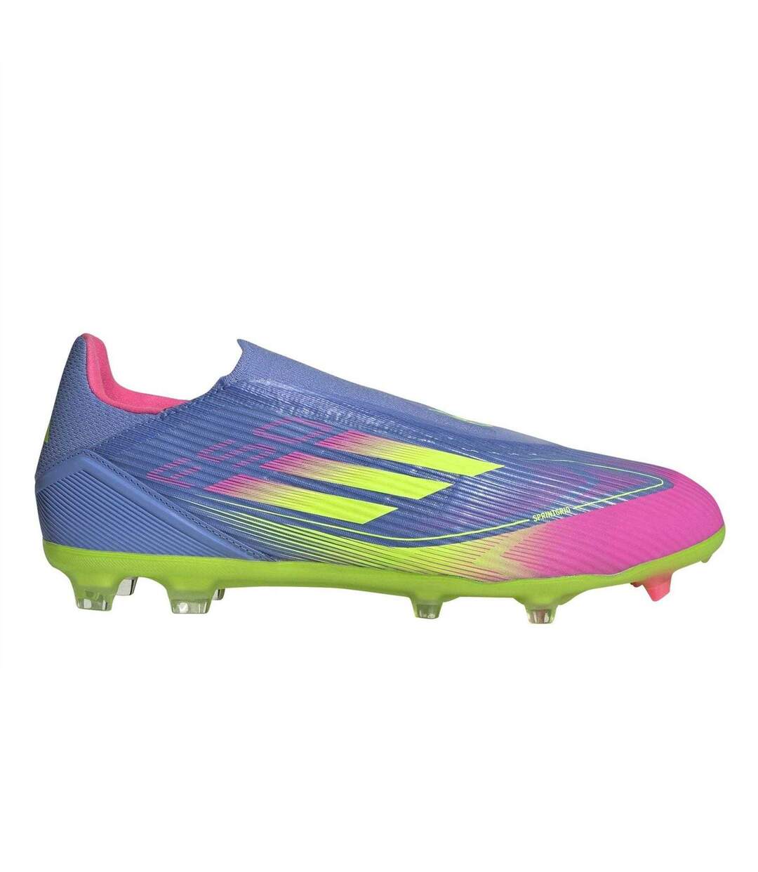 Chaussures De Foot Pour Terrain Ferme League Adulte Bleu Citron Adidas-4