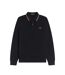 Mens Long-sleeved Polo Shirt Black Fred Perry-2