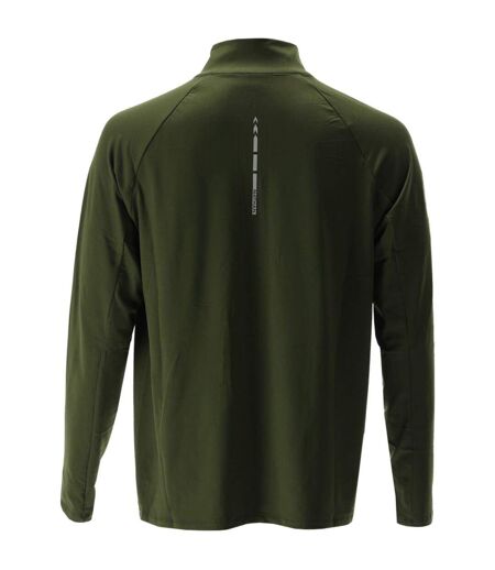 T-shirt Manches Raglan Tempo Homme Vert Sombre Chiné Nathan