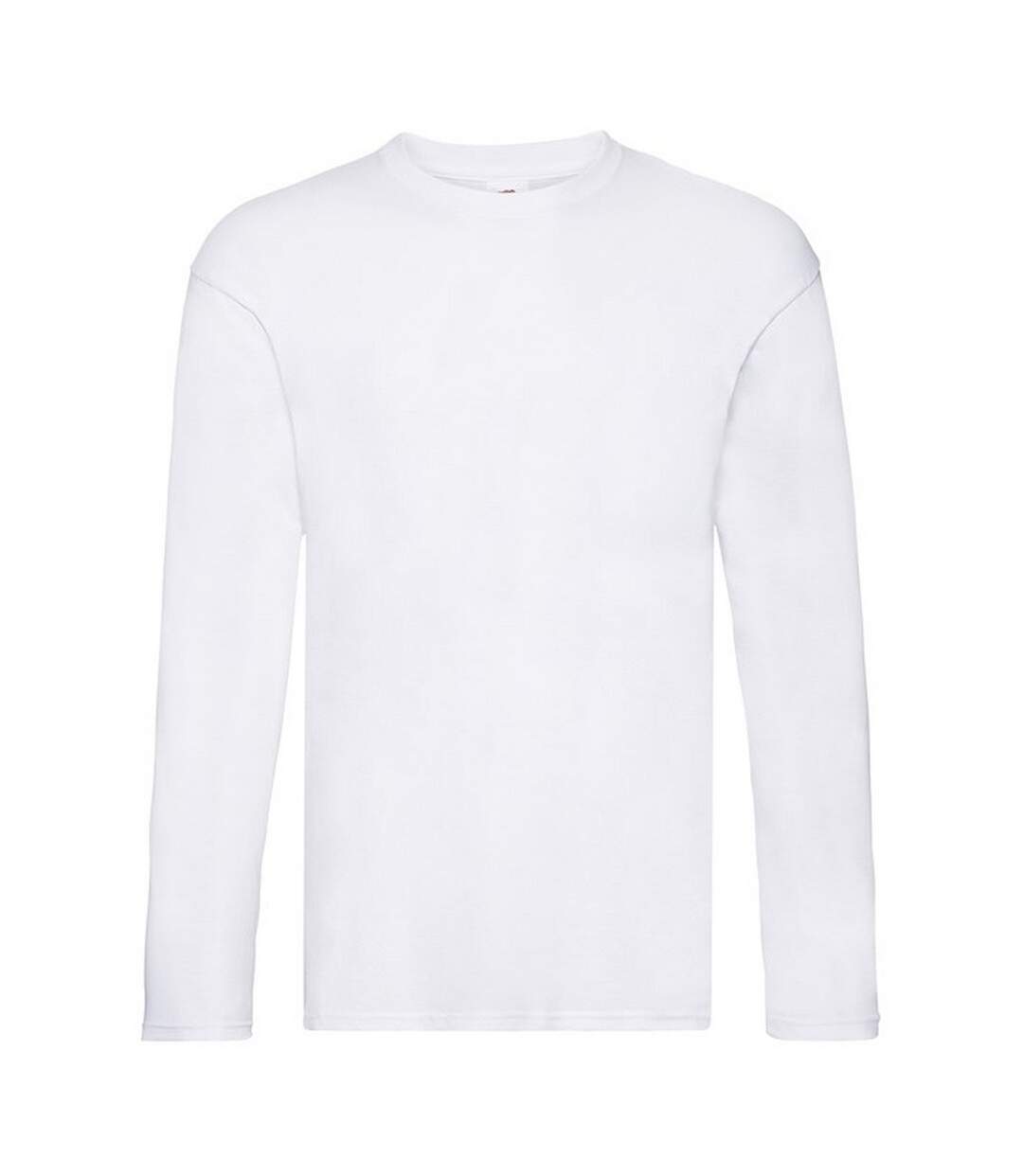 Mens Original Long-sleeved T-shirt White Fruit Of The Loom-1