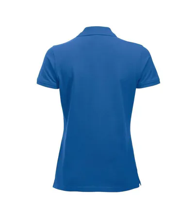 Womens/ladies Marion Polo Shirt Blood Orange Clique
