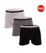 Boxers Corgan Homme Noir Gris Blanc Nicce-1