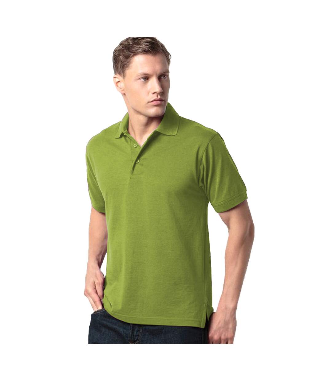 Polo à manches courtes homme vert pomme Kustom Kit