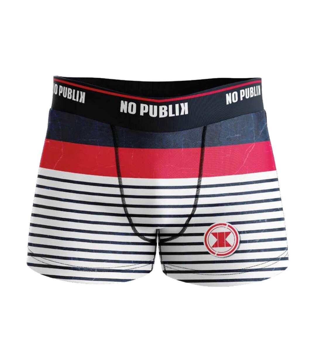 Boxer No Publik Homme Confort et Fantaisie en Microfibre -Assortiment modèles photos selon arrivages- Pack de 3 Boxers RETRO FRENCHY 54505