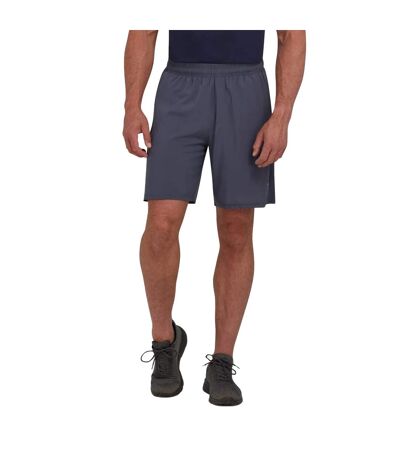 Short de course à logo rb sport pour hommes gris foncé chiné Raging Bull