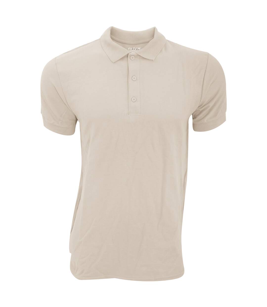 Polo de sport homme beige Gildan-3