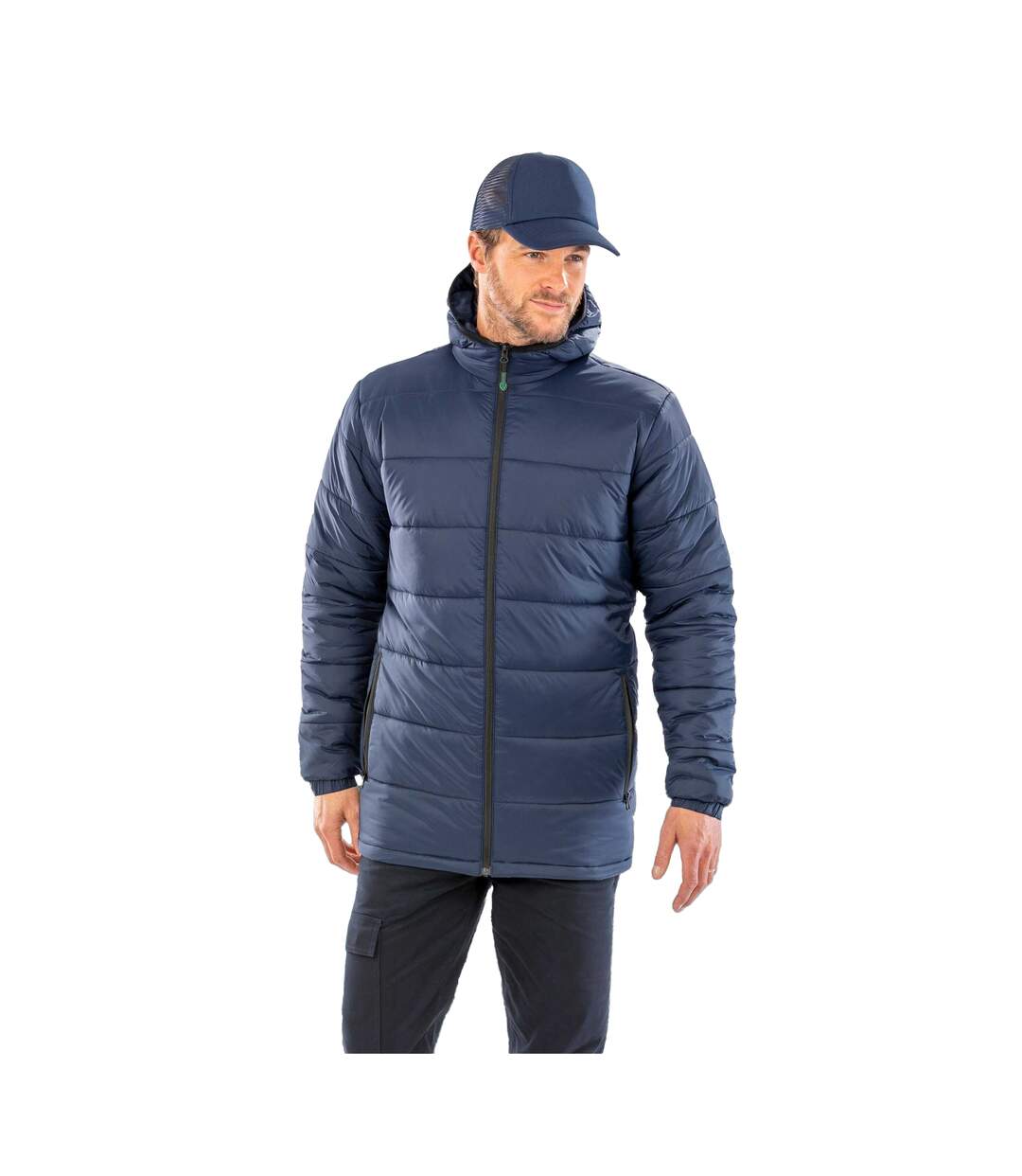Doudoune Matelassée Adulte Bleu Marine Result Recycled-4