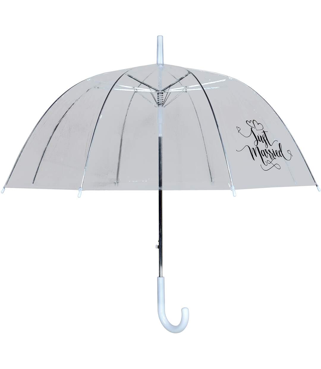 Parapluie en dôme taille unique transparent / blanc X-brella-1