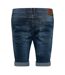 Mens Riptrey Denim Ripped Shorts Mid Wash Crosshatch-2