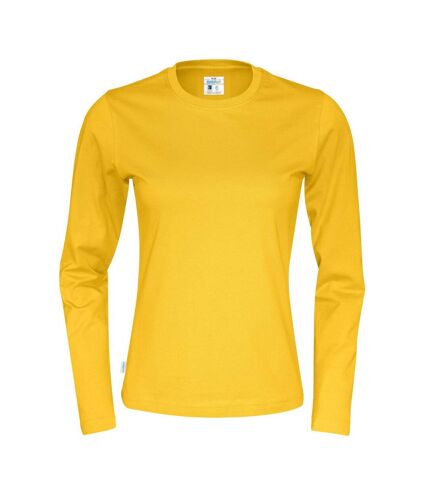 Cottover Womens/Ladies Long-Sleeved T-Shirt (Yellow)