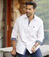 Men's White Poplin Shirt Atlas For Men