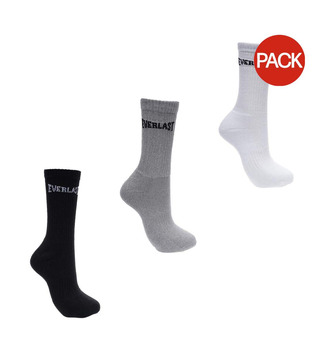 Chaussettes Homme Noir Gris Blanc Everlast-1