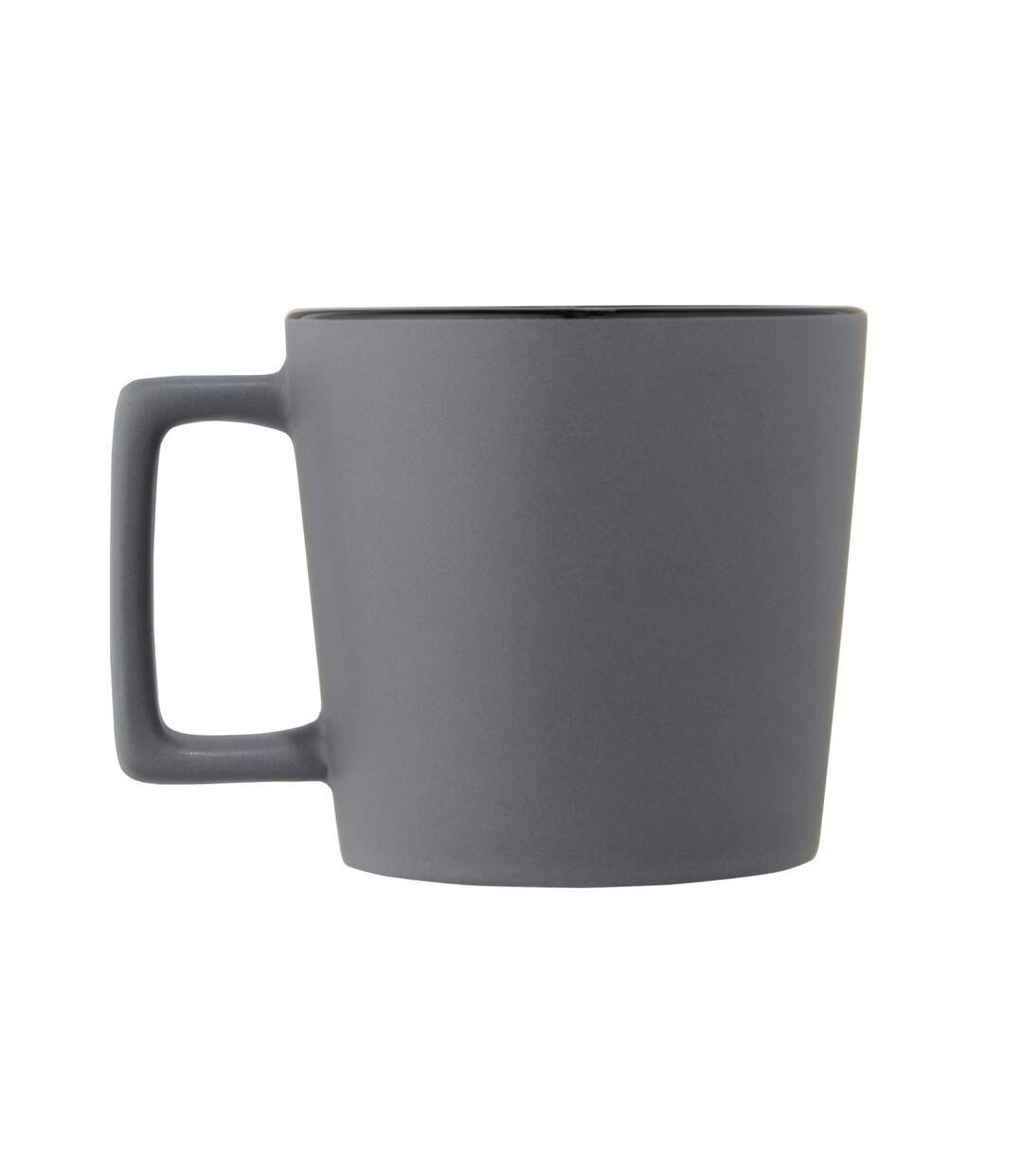 Cali ceramic 370ml mug one size grey/black Bullet-2