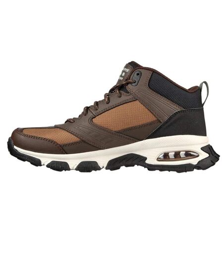 Mens envoy bulldozer leather skech-air trainers brown Skechers