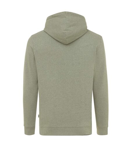 Unisex adult torres recycled cotton undyed hoodie heather green Iqoniq
