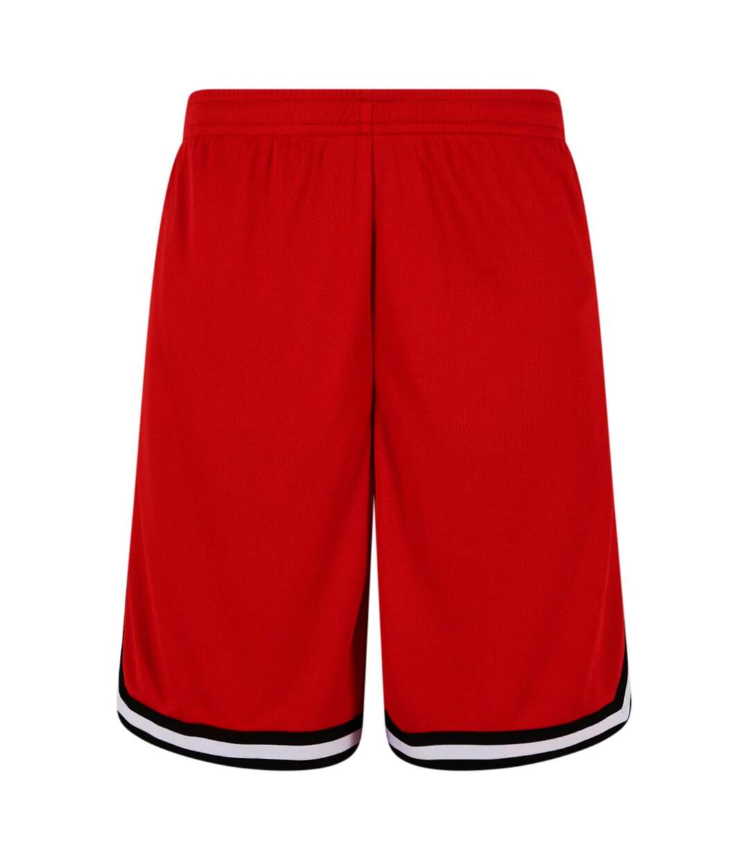 Short Motif/style À Rayures Homme Rouge Vif Noir Blanc Urban Classics-2