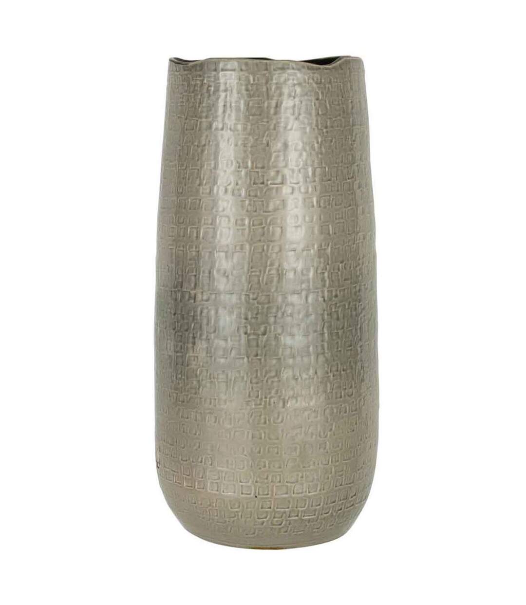 Vase en Céramique Design Yuella 50cm Gris Clair-1