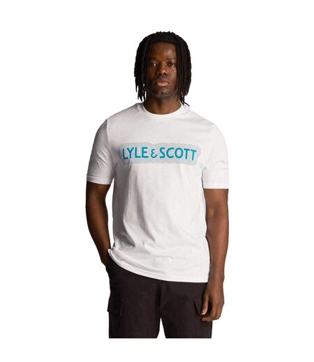 T-shirt Motif Vibrations Homme Blanc Lyle & Scott