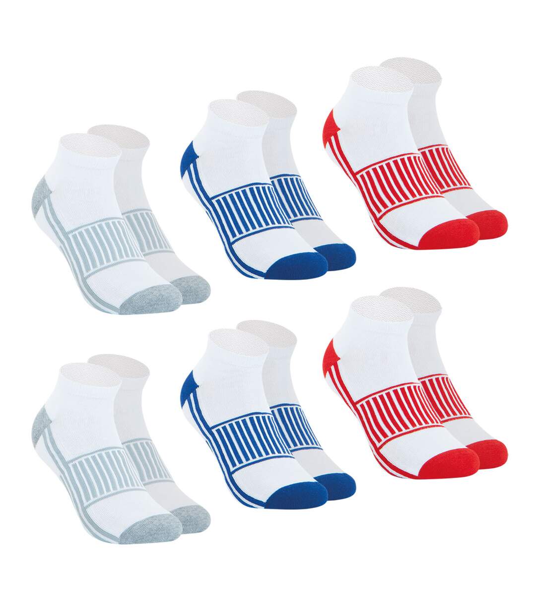 Lot de 6 paires de chaussettes basses homme Sport Wilson-2