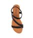 Sandales Coupe Large Jazmine Femme Noir Lunar-3