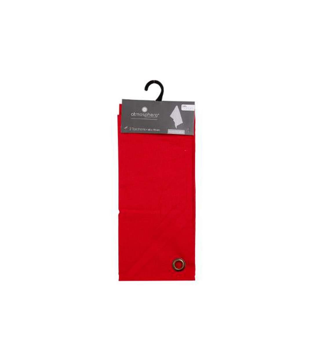 Lot de 2 Torchons de Cuisine Coton 70cm Rouge-4