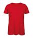 Womens/ladies organic t-shirt red B&C