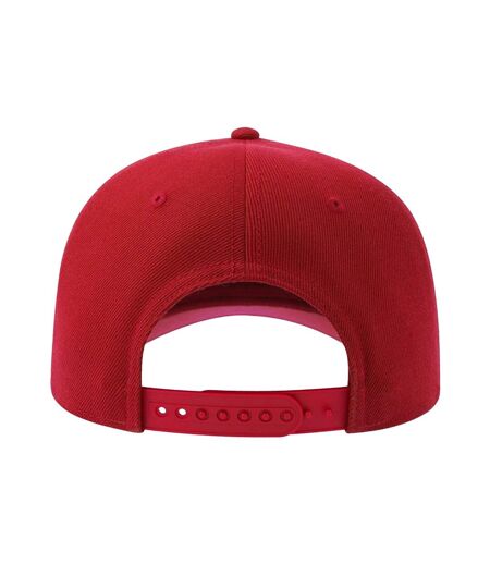 Casquette De Baseball Motif/style 6 Panneaux Beat-s Adulte Rouge Atlantis Headwear