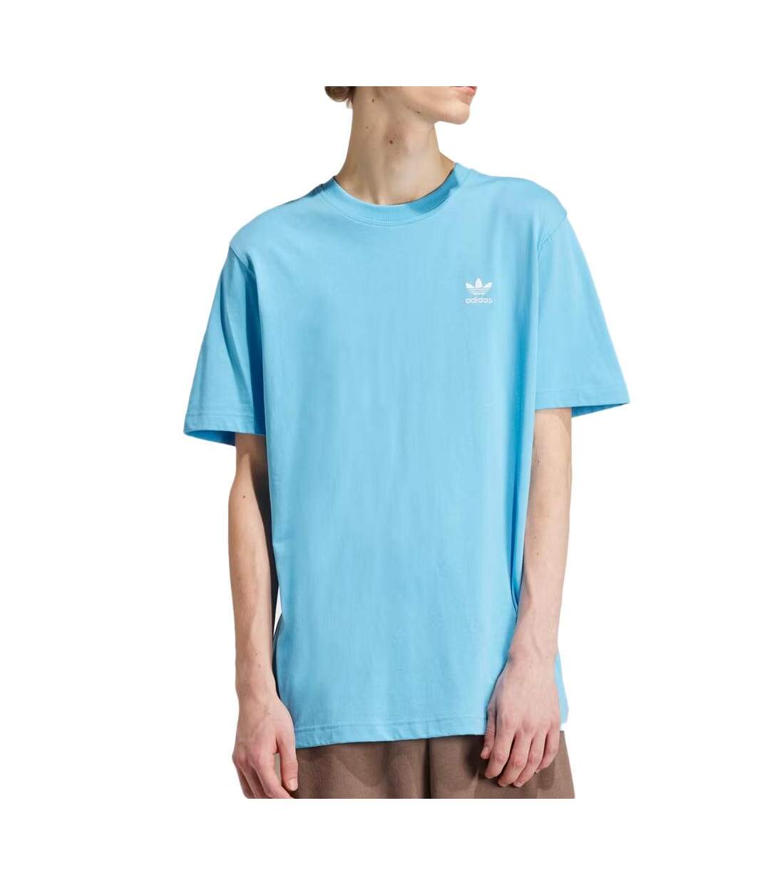 T-shirt Bleu Homme Adidas Essential - L-1