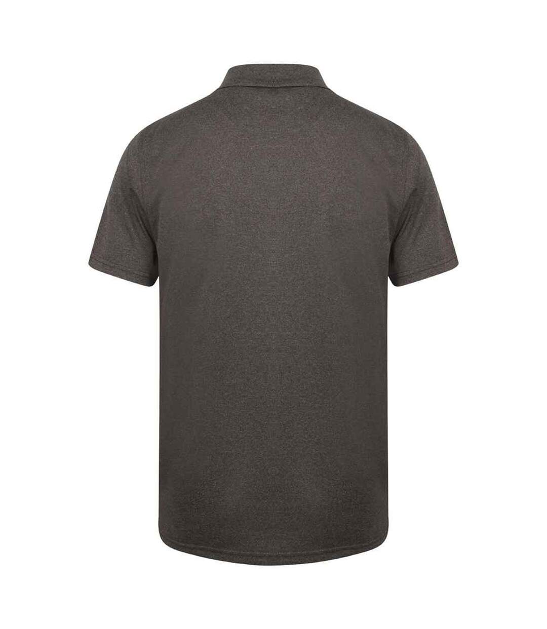 Henbury Mens Coolplus® Pique Polo Shirt (Heather Grey) - UTRW635