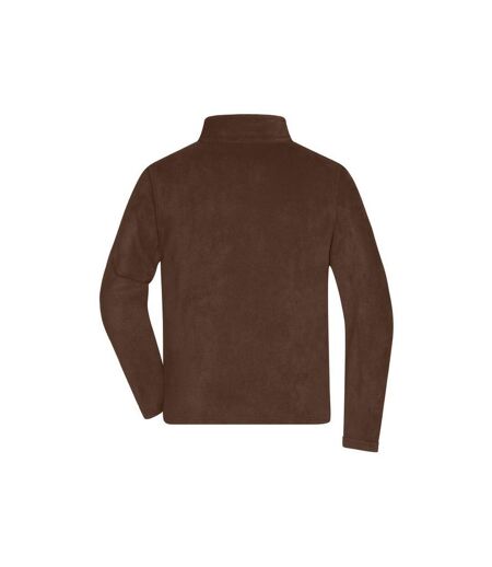 Veste Polaire Homme Marron James And Nicholson
