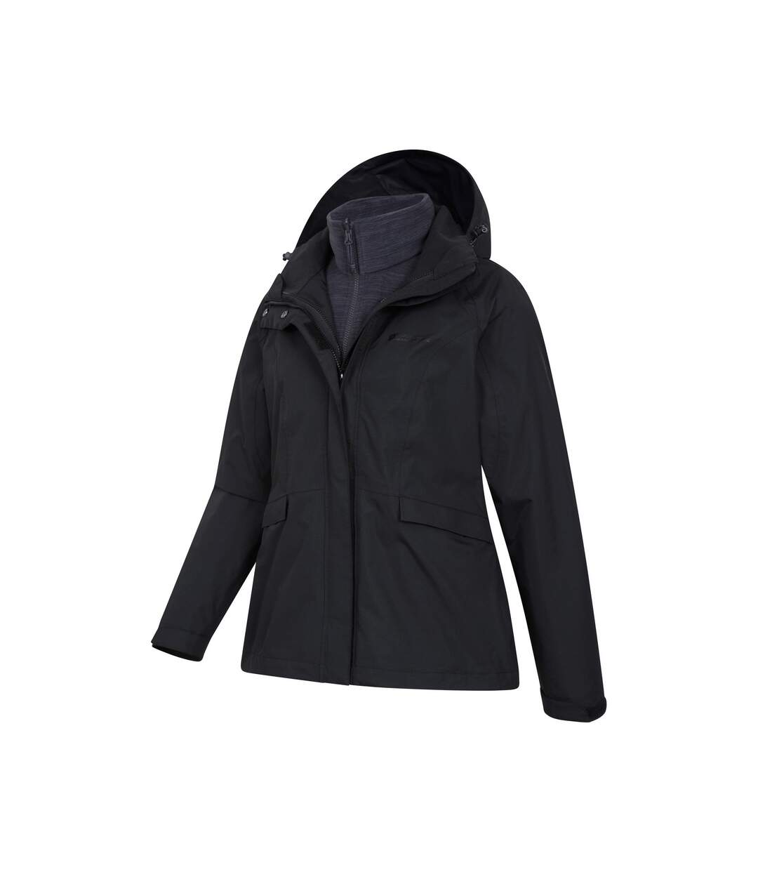 Womens/ladies Thunderstorm Ii 3 In 1 Waterproof Jacket Black Mountain Warehouse-3