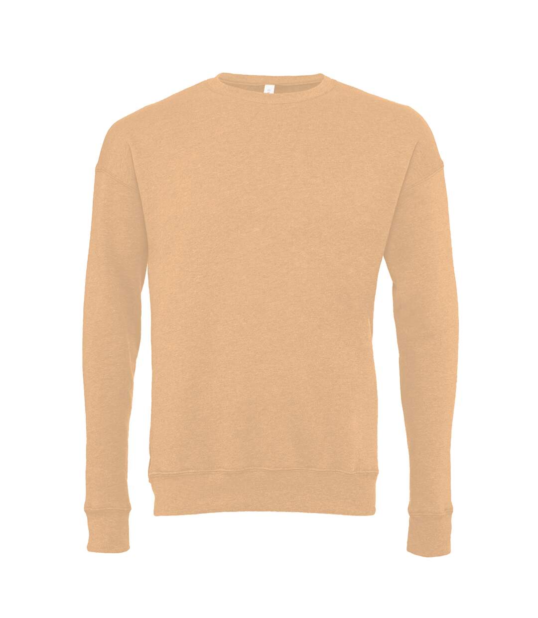 Sweatshirt Unisexe Beige Foncé Chiné Bella + Canvas-1