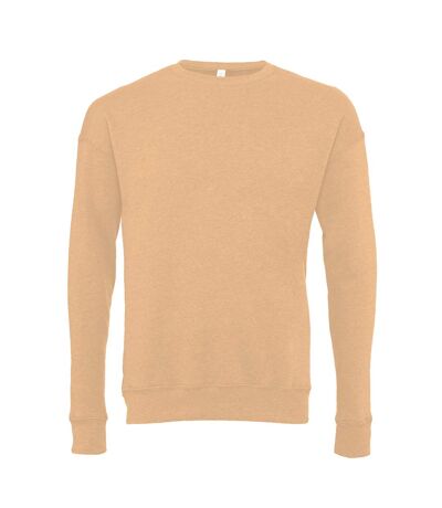 Sweatshirt Unisexe Beige Foncé Chiné Bella + Canvas