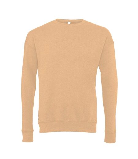 Sweatshirt Unisexe Beige Foncé Chiné Bella + Canvas