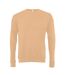 Sweatshirt Unisexe Beige Foncé Chiné Bella + Canvas-1
