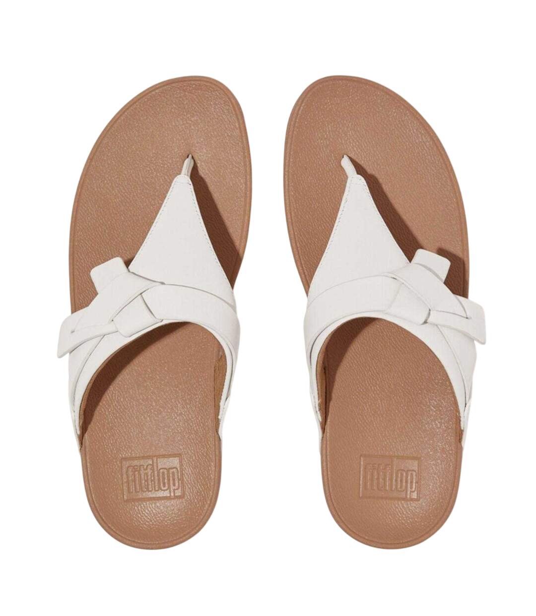 Sandales Motif/style À Nœud Lulu Femme Blanc Fit Flop-2