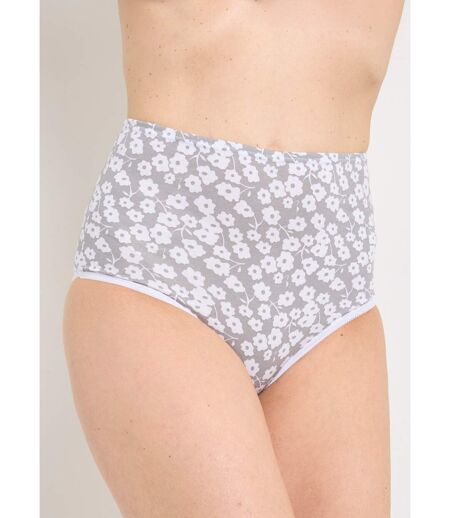 Culotte taille haute imprimée - lot de 4