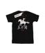 Disney Womens/Ladies Mulan Movie Wind Silhouette Cotton Boyfriend T-Shirt (Noir) - UTBI35524-1