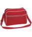 Bagbase Retro Adjustable Shoulder Bag (18 Liters) (Classic Red/White) (One Size) - UTBC1302